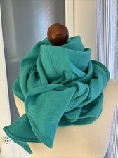 Musselintuch Grosses Dreieckstuch XL Tuch Türkis Neu!