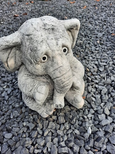 Steinfigur elefant steinguss - elefant,