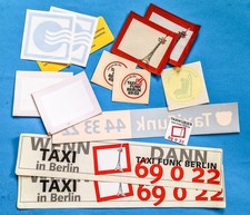 Konvolut Taxi-Werbung, Aufkleber TAXI FUNK BERLIN 6902