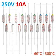 Thermosicherung 250V 10A (von 60°C bis 300°C) Temperatursicherung THERMAL FUSES