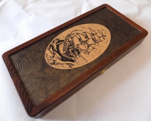 Holz backgammon spielbrett - holz,