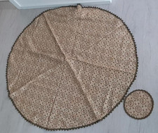 Brokat Tischdecke rund 120cm
