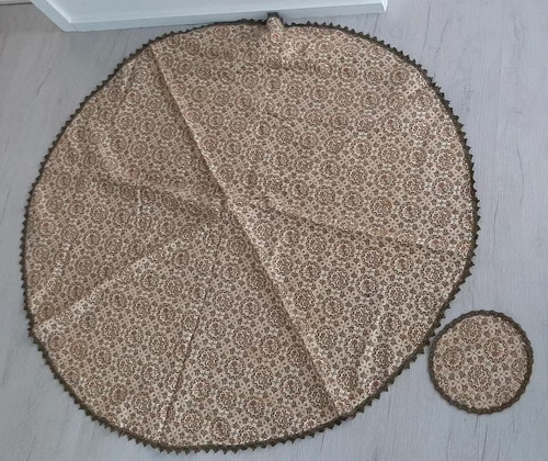 Brokat tischdecke rund 120cm - brokat,