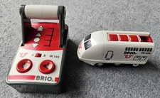 BRIO PE-426 elektrische Eisenbahn + Fernbedienung IR 103 Licht/Sound +Weitere 