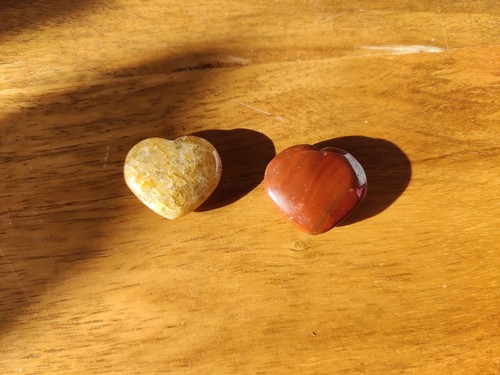 Edelstein herz aus naturstein - aus,
