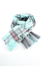 ACNE STUDIOS Wollschal Damen Schal türkis-hellgrau Casual-Look