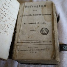 Altes Gesangsbuch Königreich Bayern, Sulzbach 1819