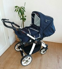 Hartan Racer GT Kombi Kinderwagen marineblau Pünktchen  vom Fachhändler! Versand