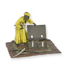 Skulptur Bronze Araber auf