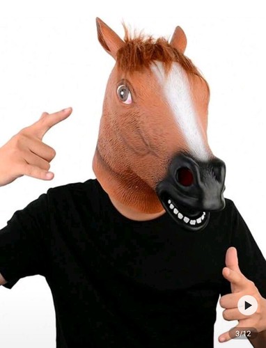 Pferdemaske aus latex horse - latex/,