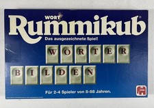 Original Rummikub Jumbo  Spiel des Jahres 1980  große Steine  komplett mit Uhr