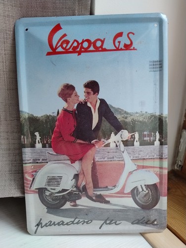 Vespa blechschild retro - vespa,
