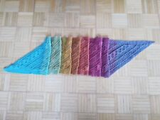 Handarbeit Tuch Schal Stola Regenbogen bunt NEU
