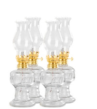 4x Öllampe, 21 cm im Set