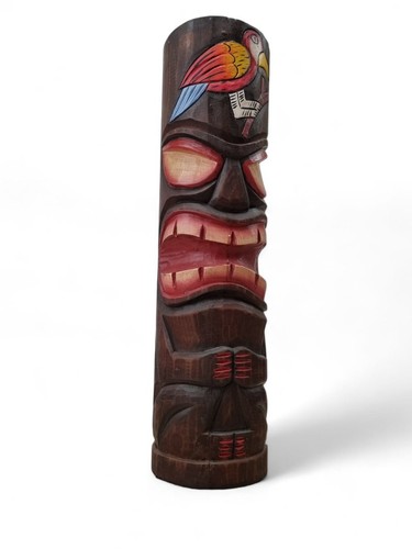 Holz tiki totempfahl skulptur - totempfahl,