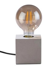 LIVARNO home Tischleuchte inkl LED-Filament-Leuchtmittel Würfel-Zement *besch.VP