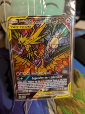 Pokémon Karte Lavados Zapdos & Arktos GX SM210 Deutsch Hidden Fates Sealed OVP