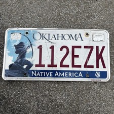 Original US Auto Kennzeichen Nummernschild USA ?? Oklahoma Native America 