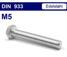 M5 Sechskantschrauben DIN 933