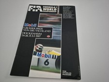 F1 1987 Rennprogramm -