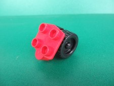 Lego Duplo Rad Fahrwerk rot schwarz Flugzeug Hubschrauber Feuerwehr (170723K)