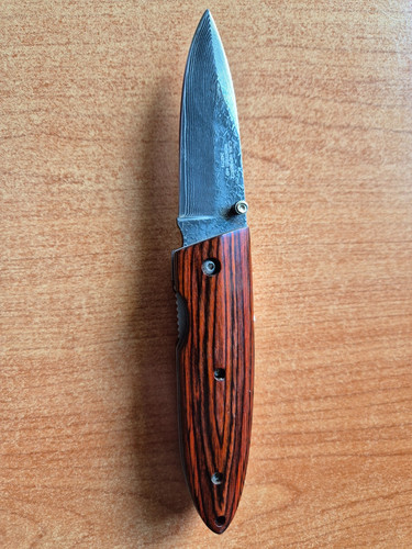 Damast klappmesser modell - damast,