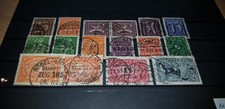 Deutsches Reich 1921/22, Lot aus Mi.-Nr. 177-196 mit Farbvarianten, gestempelt. 