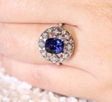 Bague Or 18 K Saphir Bleu
