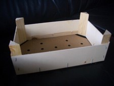 Kleine Holzkiste Obstkiste Pflanzkasten Blumenkiste Dekokiste 29x19cm