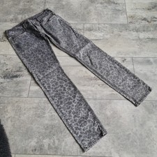 Mustang Gina Skinny Jeans W29 L32 Hüftjeans Jeanshose Damenhose Grau Gemustert