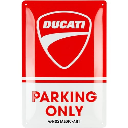 Relief blechschild ducati - relief-blechschild, "ducati