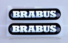 2er Set Smart 451/453 Mercedes G Brabus 3D Emblem - 65x15mm 3D Aufkleber Sticker