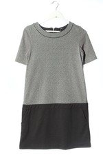 OPUS Schlauchkleid Damen Kleid Gr. DE 38 hellgrau-schwarz Casual-Look