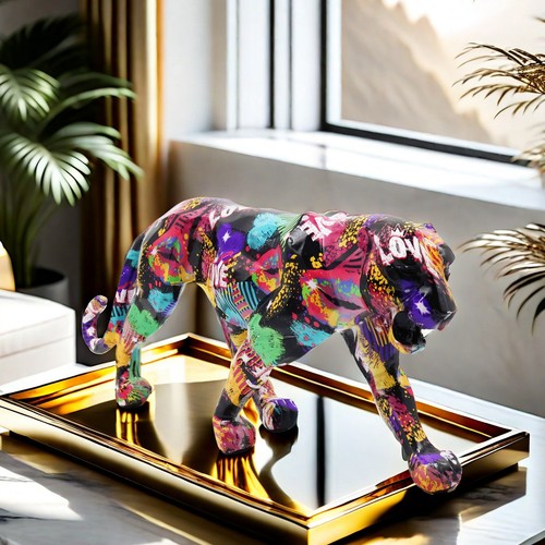 Gepard skulptur modern - gepard,