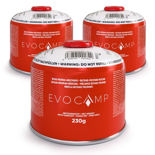 Evocamp gaskartuschen 230g - gaskartuschen,