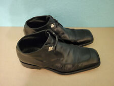 Designer Halbschuhe schwarz, Roberto Botticelli, Italien Größe 42/43, handmade