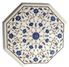 12 " Marmor Ecke / Ende Table