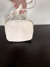 Marc Picard Echtleder Tasche – beige Crossbody mit Kroko-Detail