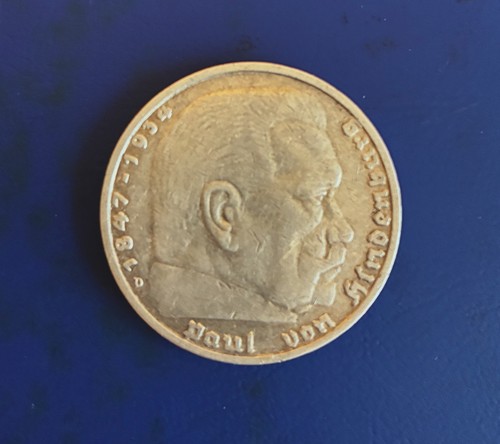 Reichsmark paul von - 5,  paul