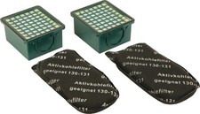 SET- 2 Hepa Filter + 2 Kohlefilter geeignet für Vorwerk Kobold VK 130 131 Filter