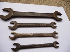 Matador alter Gabel- Doppel- Maulschlüssel Super-Chrom Bordwerkzeug Oldtimer