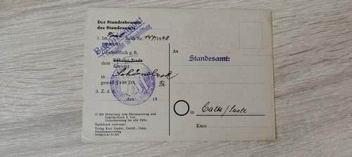 Ddr karte behördenpost - -,