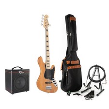 J & D JB Vint 5-String NA + Gaia - Pack basse électrique-Set