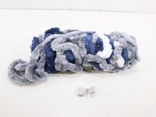 Brunner Acapulco Flauschvorhang, 56x205cm, grau/blau/weiß ideal für Caravans