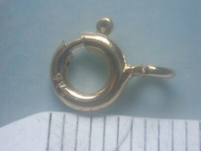 Federring Verschluß 6 mm Gold