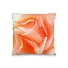 Kissen Rose orange, beidseitig