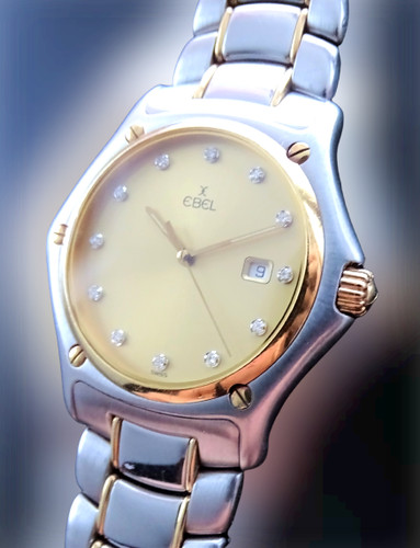 Ebel 1911 classique steel gold - ebel,