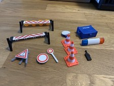 Playmobil Ersatzteile Straßenschilder Verkehrsschilder Baustelle Police