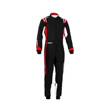 Neu Sparco Kartoverall THUNDER MY20 Schwarz/Rot (CIK FIA) Level 2 (XXL)