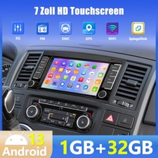 Android 15 Autoradio GPS Navi Für VW T5 Multivan Transporter RDS BT FM WiFi 32GB